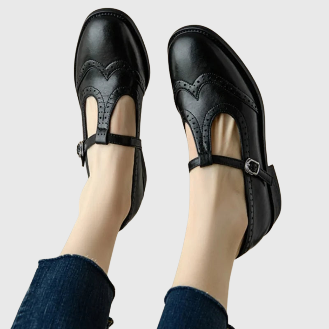 Maja | Eleganckie Mary Janes z Paskiem T