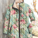 Winifred | Pikowana Kurtka Vintage Stokrotki