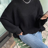 Natalia | Oversizowy Sweter z Bufiastymi Rekawami