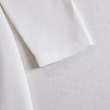 Mooyius Gładka Sukienka Midi z Zapięciem na Zamek z Przodu