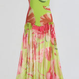 Sukienka Riviera Long - Limonata Green