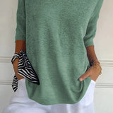 Kinga | Oversizowy Sweter z Dekoltem w Serek