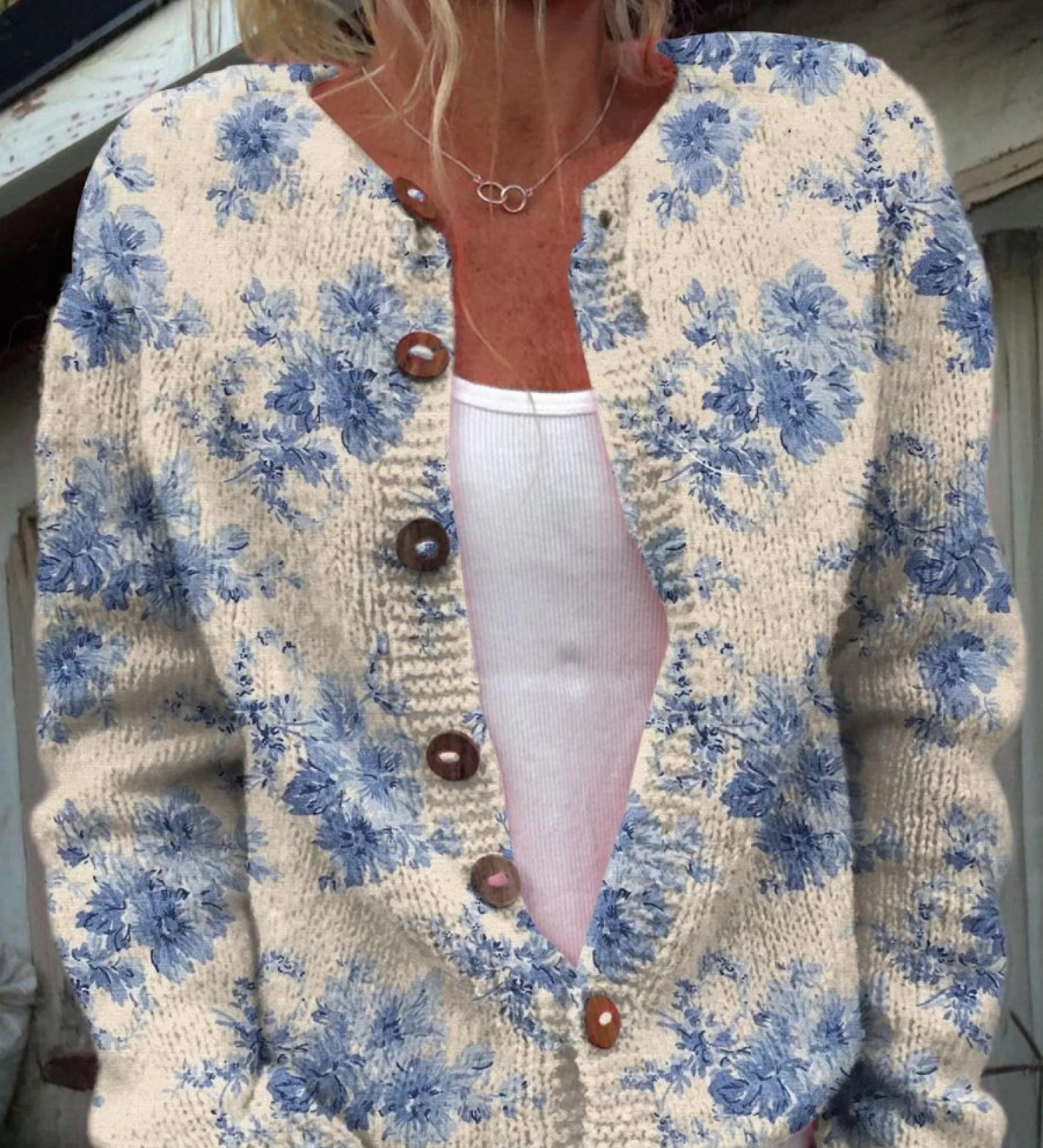 Daysie | Sweter Rozpinany Vintage