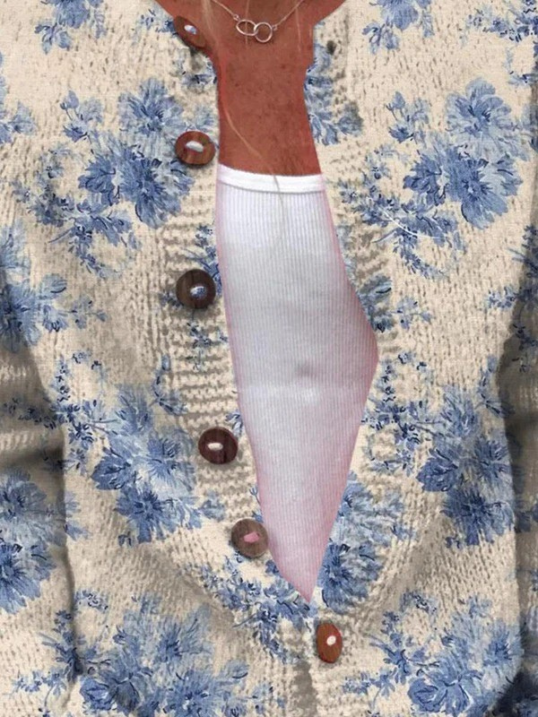 Daysie | Sweter Rozpinany Vintage
