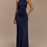 Sukienka Maxi Slinky Halter - Laguna