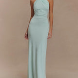 Sukienka Maxi Slinky Halter - Laguna