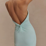 Sukienka Maxi Slinky Halter - Laguna