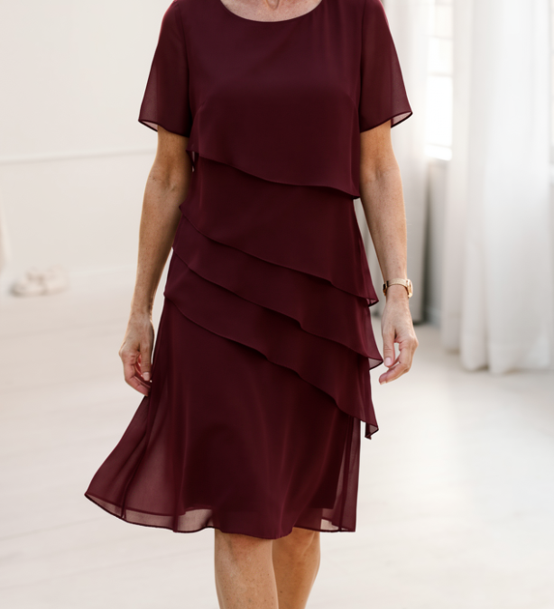 Juliette – Sukienka elegancka, zwiewna z falbanami