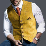 Męska Uniwersalna Kamizelka Codziennej Elegancji