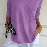 Kinga | Oversizowy Sweter z Dekoltem w Serek
