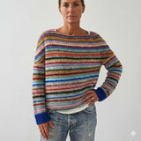 Rozalia | Sweter w Teczowe Paski