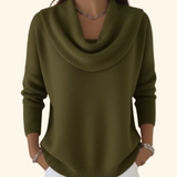 Juliette | Sweter z Drapowanym Dekoltem