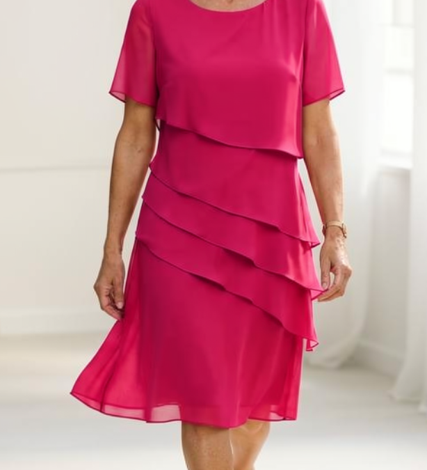Juliette – Sukienka elegancka, zwiewna z falbanami