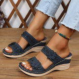 DELACROIX | Wygodne Sandały na Koturnie Rosalie