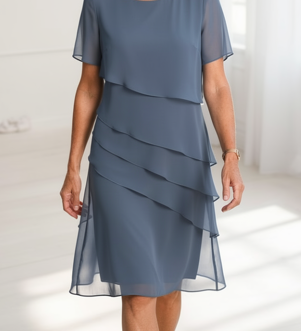 Juliette – Sukienka elegancka, zwiewna z falbanami
