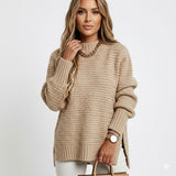 Seweryna | Gruby, Oversizowy Sweter z Dzianiny
