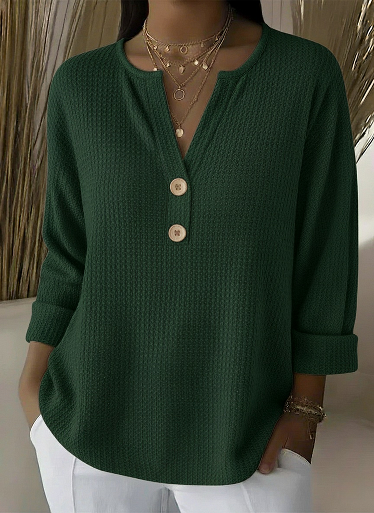 Lucinda | Top Henley na Guziki