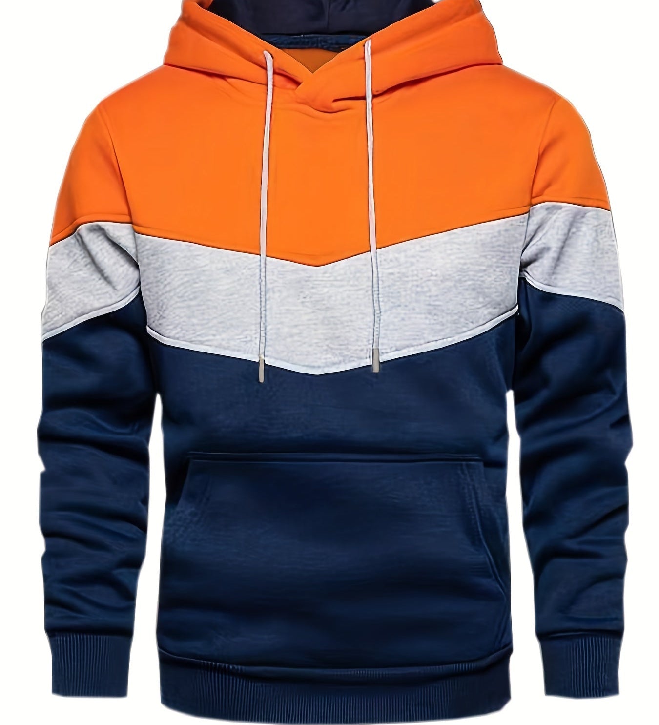 Męska Bluza Kolorowa Streetwear z Kieszenią Kangurzą