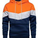 Męska Bluza Kolorowa Streetwear z Kieszenią Kangurzą
