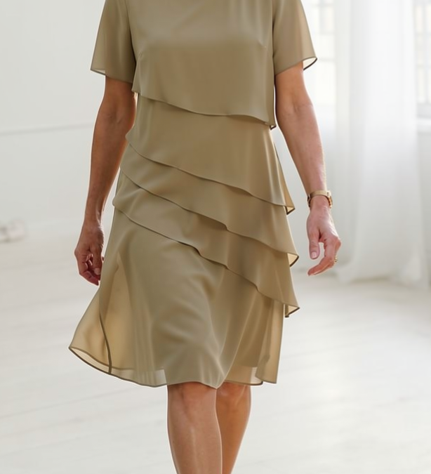 Juliette – Sukienka elegancka, zwiewna z falbanami