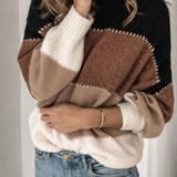 Sweter oversize z okrągłym dekoltem