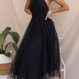 Sukienka maxi z tiulu z detalami w stylu fairy vibes