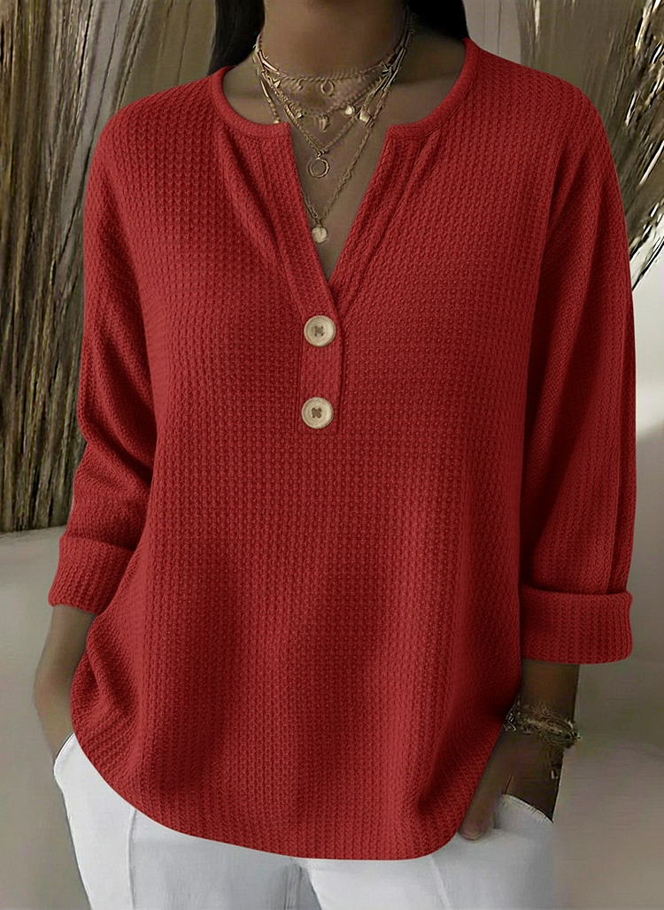 Lucinda | Top Henley na Guziki