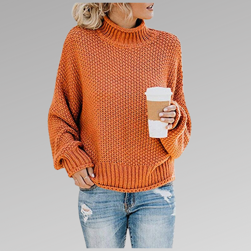 Alicja | Oversizowy Sweter z Golfem