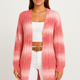 Emma | Dlugi Rozpinany Kardigan z Miekkiej Dzianiny w Stylu Duster