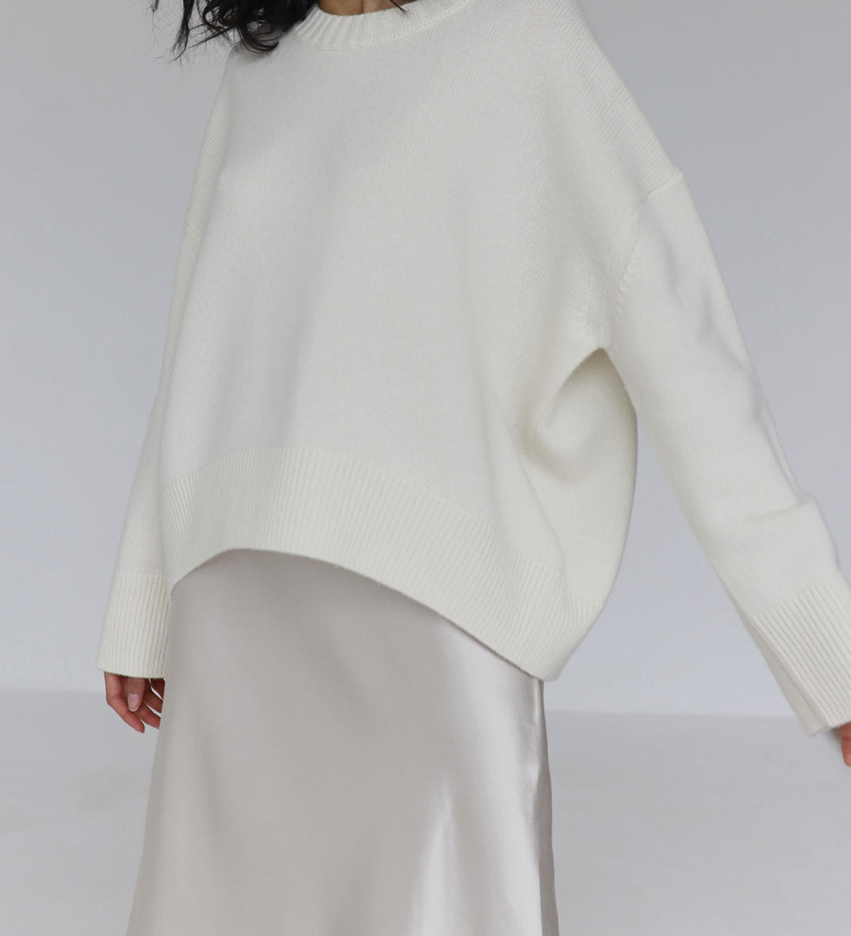 Laura | Oversizowy Sweter z Okraglym Dekoltem