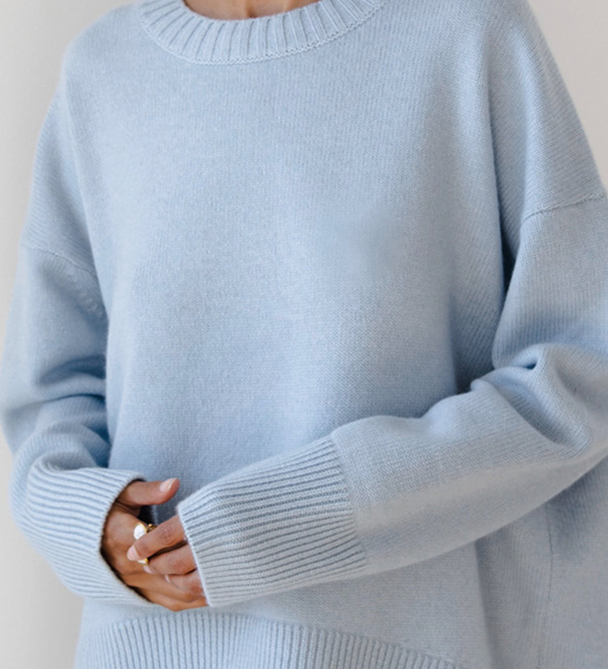 Laura | Oversizowy Sweter z Okraglym Dekoltem