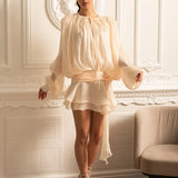 Sukienka Cassiopeia Krótka - Champagne Ivory