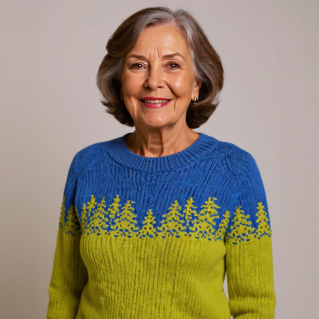 Anna Vintage Sweter Islandzki