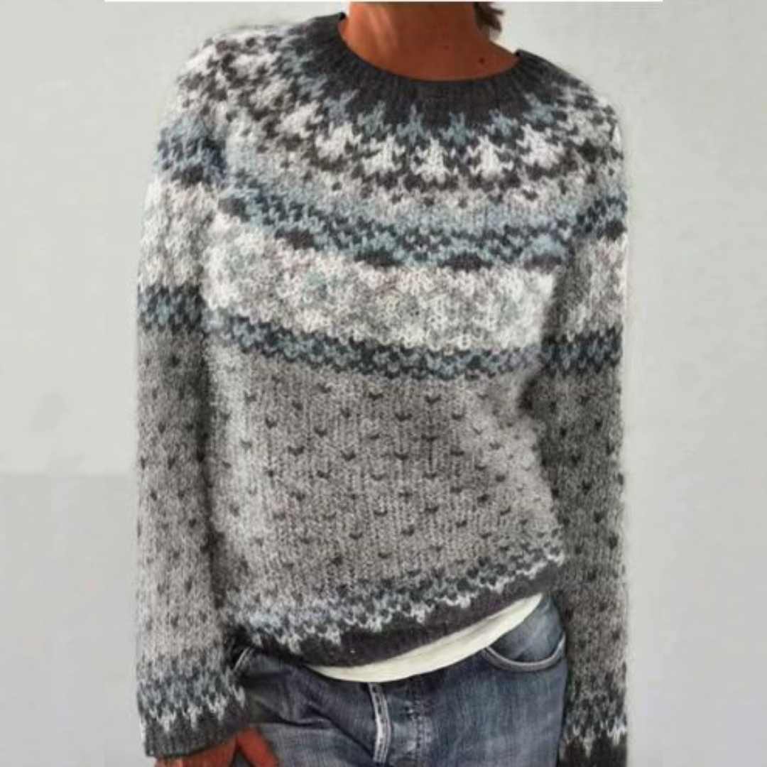 Ewa Vintage Sweter Islandzki