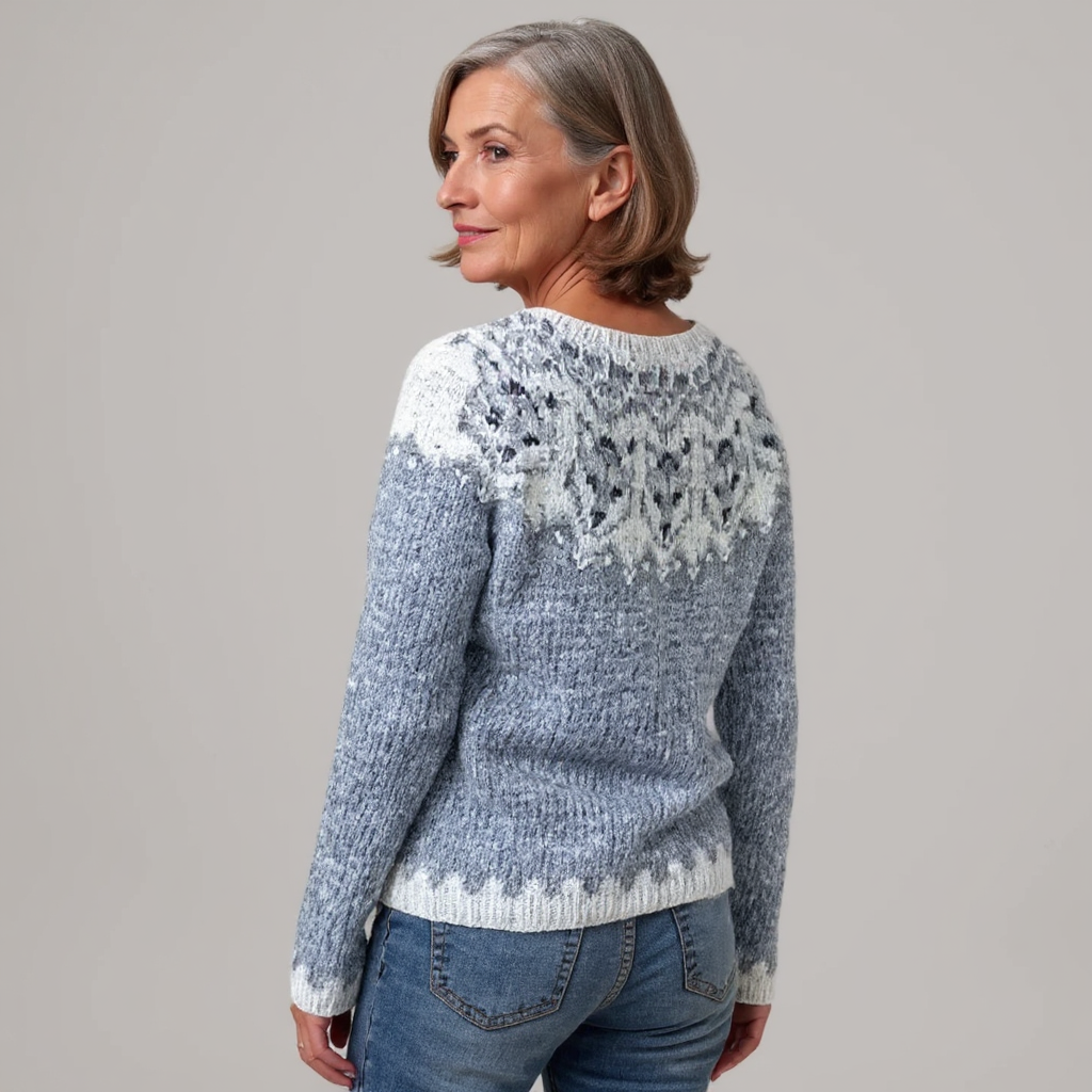 Malgorzata Vintage Sweter Islandzki
