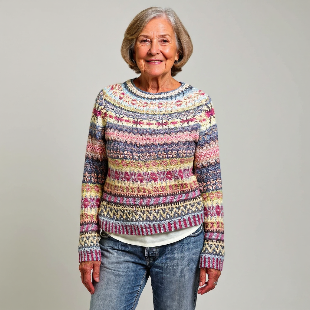 Danuta Vintage Sweter Islandzki