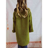 Nela | Gruby Sweter Kardigan Oversize z Otwartym Przodem