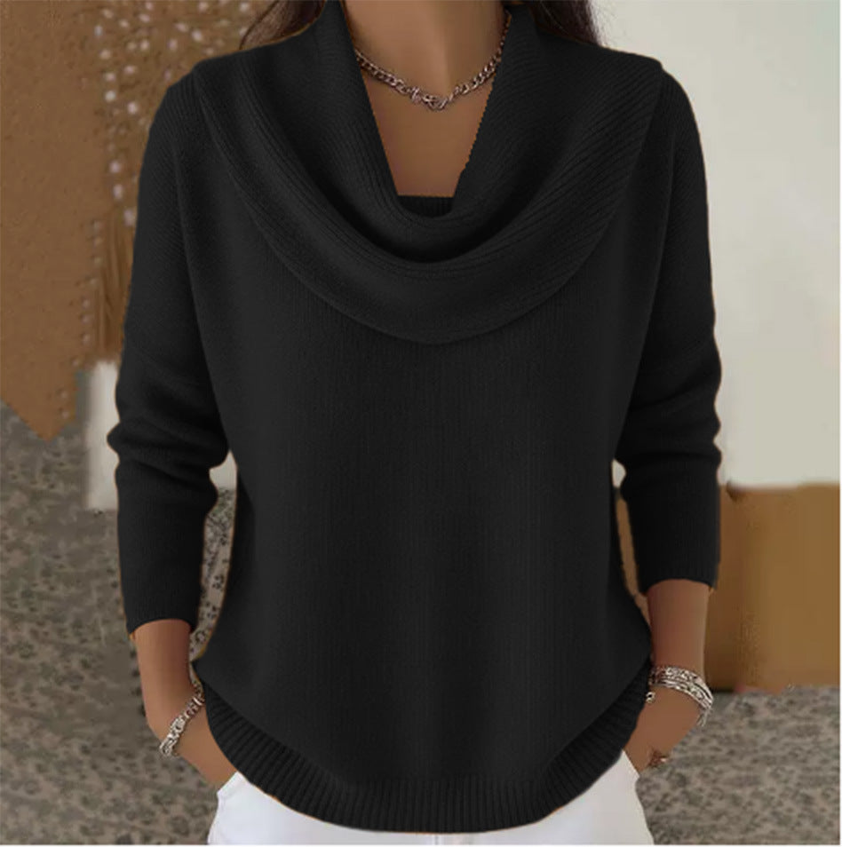 Juliette | Sweter z Drapowanym Dekoltem