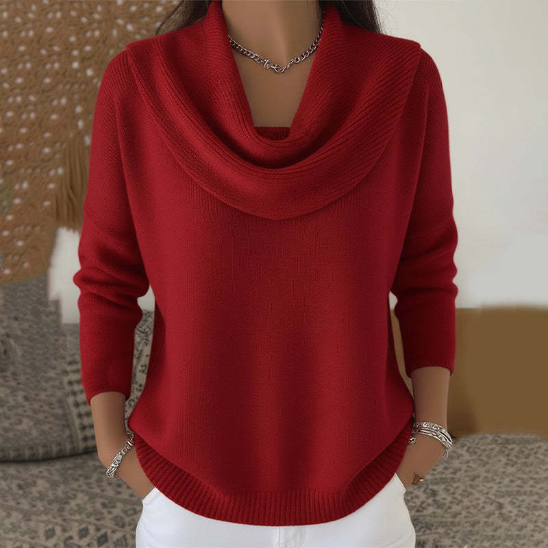 Juliette | Sweter z Drapowanym Dekoltem