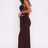 Sukienka Maxi Lily - Dymny Burgund
