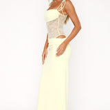 Sukienka Maxi Lily - Cytryna