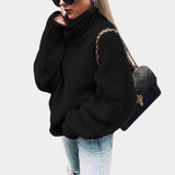 Bogna | Oversizowy Sweter z Golfem