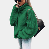 Bogna | Oversizowy Sweter z Golfem