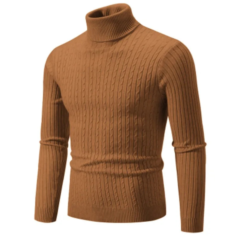 Elegancki sweter z golfem dla mężczyzn