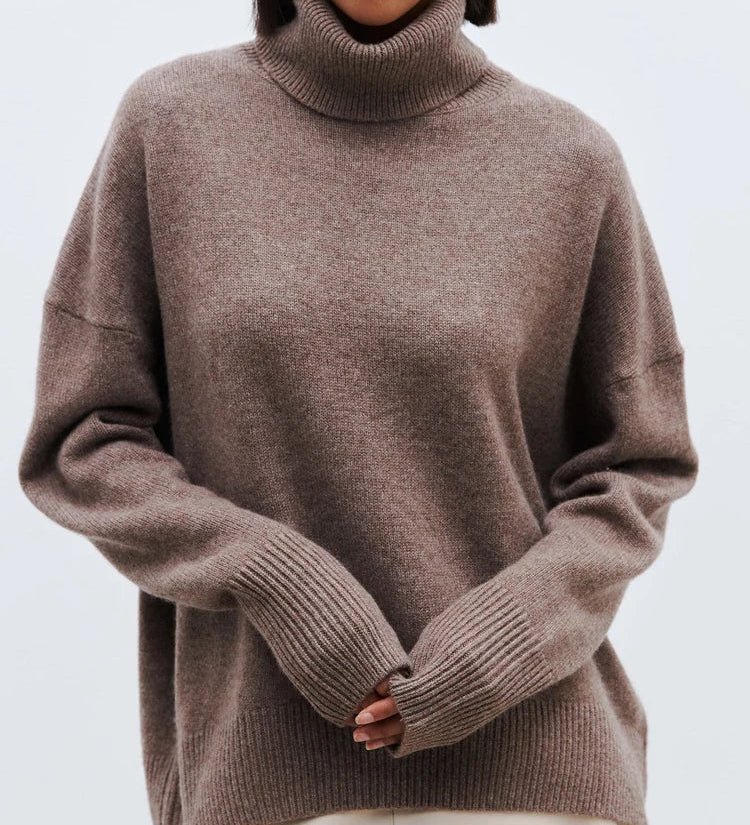 Leona | Oversizowy Sweter z Golfem