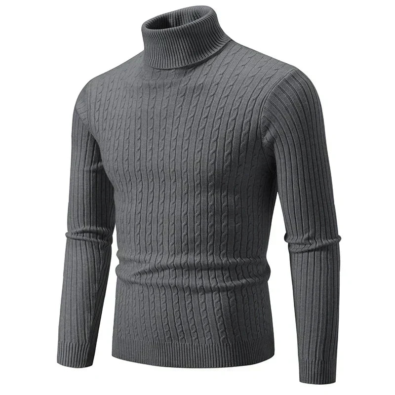Elegancki sweter z golfem dla mężczyzn
