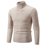 Elegancki sweter z golfem dla mężczyzn