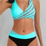 Sylwia – Bikini z Nadrukiem w Ciepłych Tonach