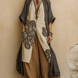 Florentyna | Boho komplet z haftowaną tuniką