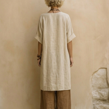 Florentyna | Boho komplet z haftowaną tuniką